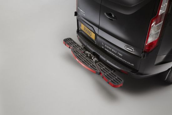 black TowStep close-up on van rear