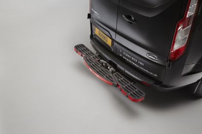 black TowStep close-up on van rear
