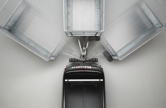 yellow TowStep on van rear