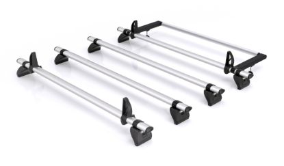 Rhino 4 Aluminium KammBar Pro Roof Bars with Roller Bundle for Toyota Proace Max 2024-Onwards | L4 | H2 | Twin Rear Doors