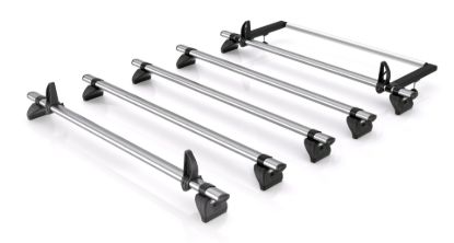 Rhino 5 KammBar Fleet Steel Roof Bars with Roller Bundle for Nissan Interstar 2025-Onwards | L3 | H2 | Twin Rear Doors