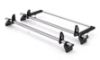 Rhino 2 KammBar Fleet Steel Roof Bars with Roller Bundle for Ford Transit 2014-Onwards | L2 | H2 | Twin Rear Doors