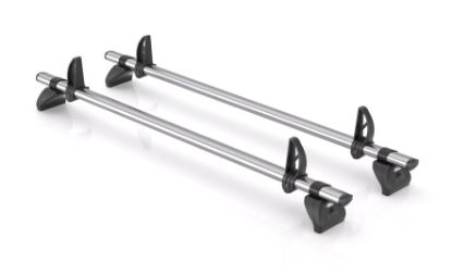 Picture of Rhino 2 KammBar Fleet Steel Roof Bars with Roller Bundle for Vauxhall Combo 2012-2018 | L1 | H1 | Twin Rear Doors | WD2FL#BR23