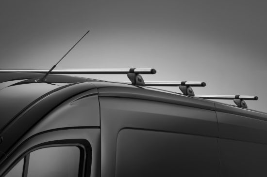 Picture of Rhino 2 KammBar Fleet Steel Roof Bars with Roller Bundle for Maxus Deliver 9 2020-Onwards | L3 | H2 | Twin Rear Doors | XC2FL#BR32