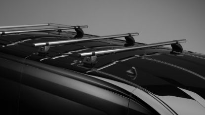 Picture of Rhino 2 KammBar Fleet Steel Roof Bars with Roller Bundle for Maxus Deliver 9 2020-Onwards | L3 | H3 | Twin Rear Doors | XC2FL#BR35