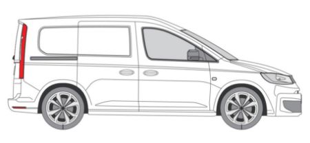 Picture for category Volkswagen Caddy 2020-Onwards Window Inserts