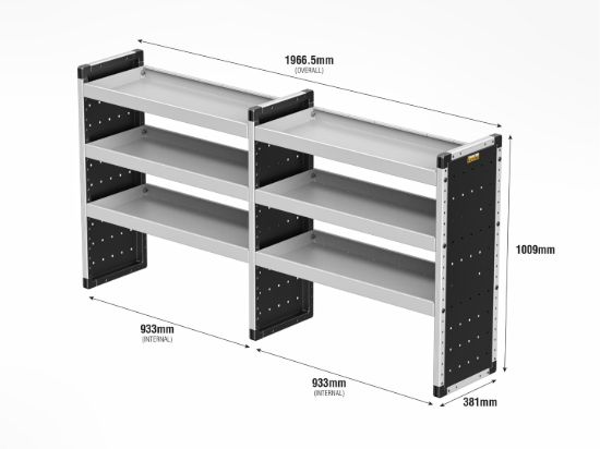 Picture of Van Guard Bronze Trade Van Racking Package - Offside for Maxus eDeliver 5 2024-Onwards | L1 | H1 | TVR-B-008-OS