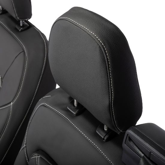 Picture of UK Custom Covers Ford Transit Custom Seat Covers Tailored Leatherette (2023+) - Double Bentley Stitch | SC1273B