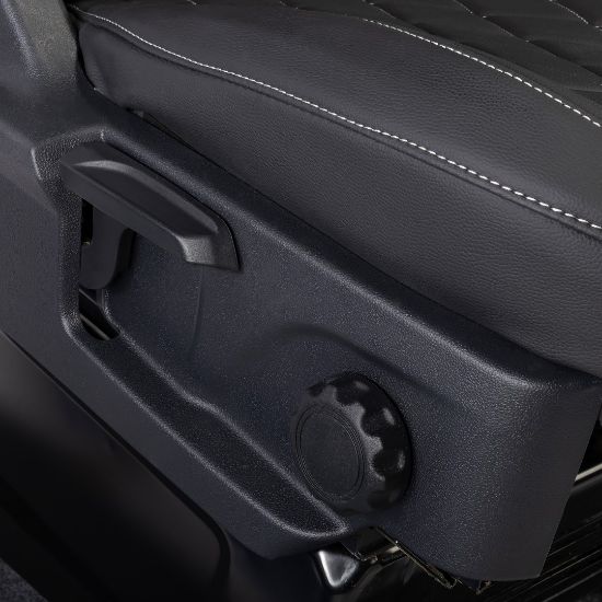 Picture of UK Custom Covers Ford Transit Custom Seat Covers Tailored Leatherette (2023+) - Single Bentley Stitch | SC1274B