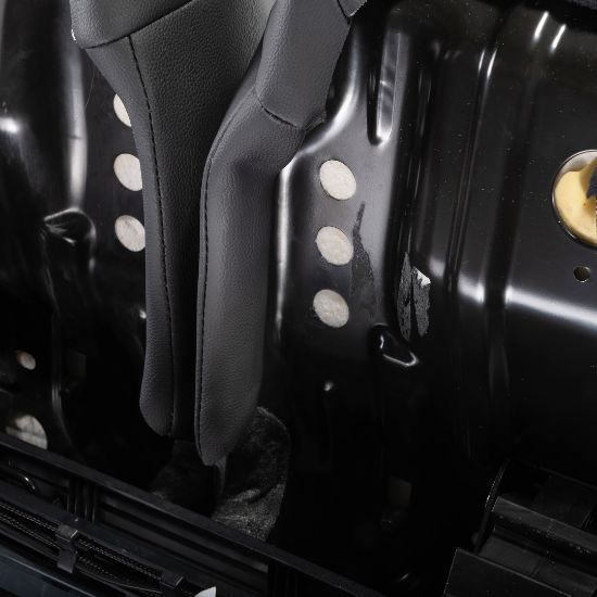 Picture of UK Custom Covers Ford Transit Custom Seat Covers Tailored Leatherette (2023+) - Honeycomb Stitch | SC1279B