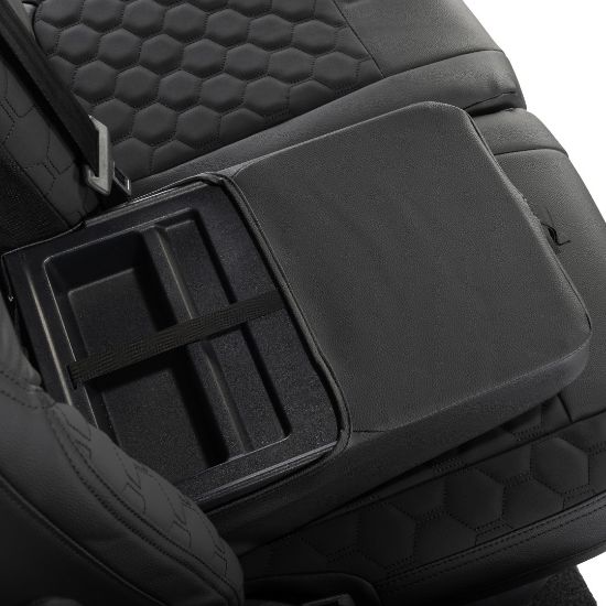 Picture of UK Custom Covers Ford Transit Custom Seat Covers Tailored Leatherette (2023+) - Honeycomb Stitch | SC1279B