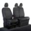 UK Custom Covers Ford Transit Custom Seat Covers Tailored Leatherette (2023+) - Hexagon