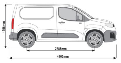 Picture of Van Guard ULTI Loader 2.3m - Suits Single Ladders for Fiat Doblo 2022-Onwards | L1 | H1 | Twin Rear Doors | VGUL-01-2300