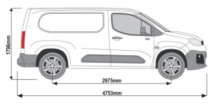 Picture of Van Guard ULTI Loader 3.1m - Suits Double CAT Ladders for Fiat Doblo 2022-Onwards | L2 | H1 | Twin Rear Doors | VGUL-03-3100