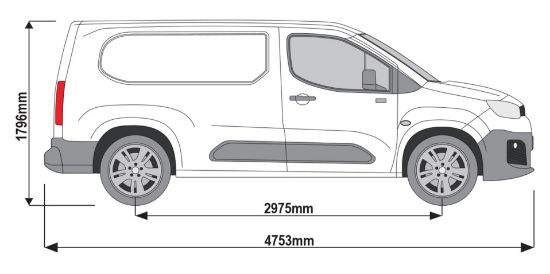 Picture of Van Guard ULTI Loader 3.1m - Suits Extra Wide Ladders for Fiat Doblo 2022-Onwards | L2 | H1 | Twin Rear Doors | VGUL-04-3100