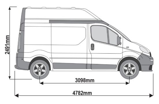 Picture of Rhino NEW SafeClamp (1 pair of Ladder Clamps) for Renault Trafic 2001-2014 | L1 | H2 | RAS31
