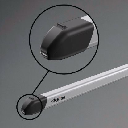 Picture of Rhino 3m Silver PipeTube Pro Unlined Universal Van Pipe Carrier | RP31
