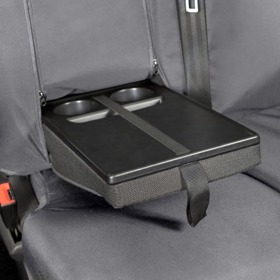 Picture of UK Custom Covers Ford Transit Custom Seat Covers Cotton-Backed PU (2013-2023) - Front & Rear (6 Seat With Front Pull Down Tray) - Grey | SC102G-131G