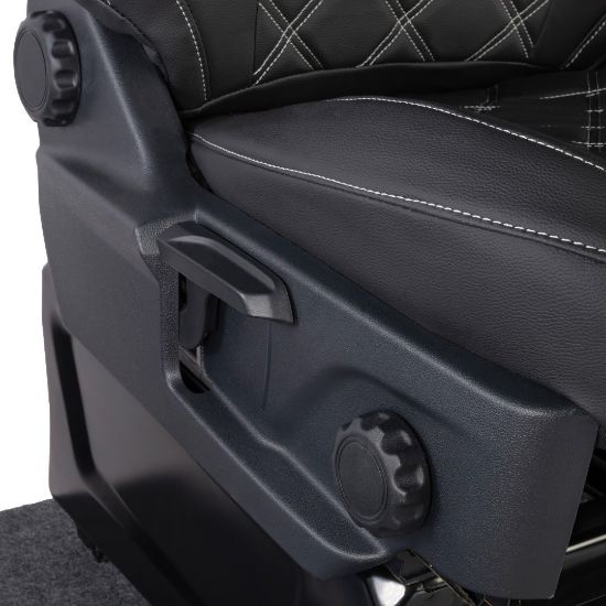 Picture of UK Custom Covers Ford Transit Custom Seat Covers Tailored Leatherette (2023+) - Double Bentley Stitch | SC1273B