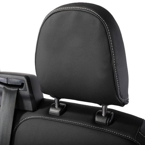 Picture of UK Custom Covers Ford Transit Custom Seat Covers Tailored Leatherette (2023+) - Single Bentley Stitch | SC1274B