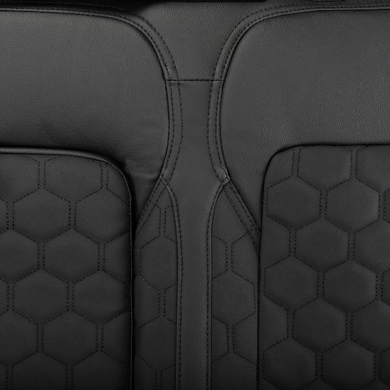 Picture of UK Custom Covers Ford Transit Custom Seat Covers Tailored Leatherette (2023+) - Honeycomb Stitch | SC1279B