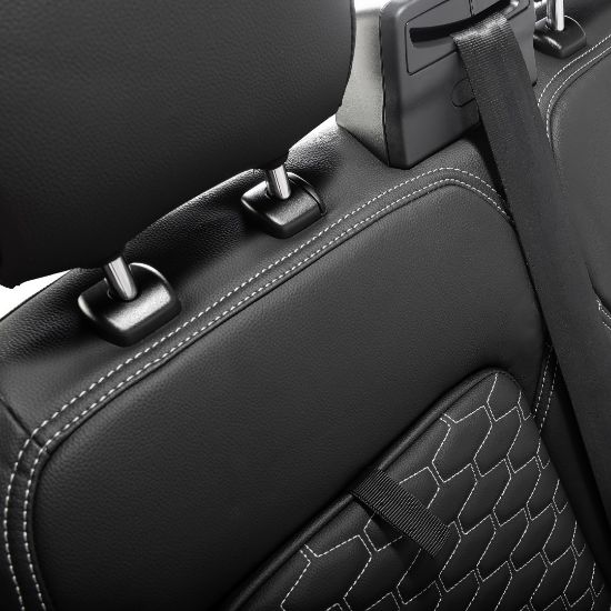 Picture of UK Custom Covers Ford Transit Custom Seat Covers Tailored Leatherette (2023+) - Hexagon | SC1280B