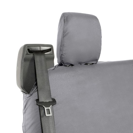Picture of UK Custom Covers Ford Transit Custom Seat Covers Cotton-Backed PU (2023+) - Rear / Grey | SC131G