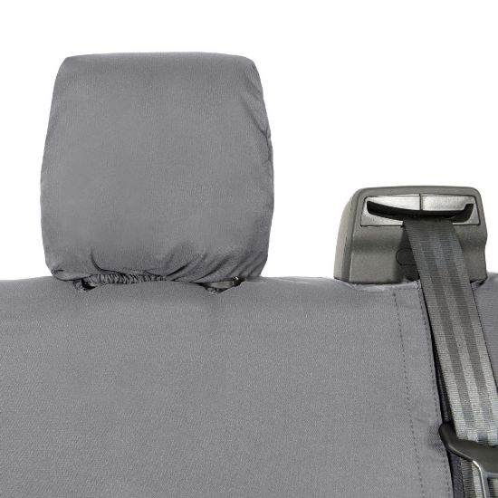 Picture of UK Custom Covers Ford Transit Custom Seat Covers Cotton-Backed PU (2023+) - Rear / Grey | SC131G