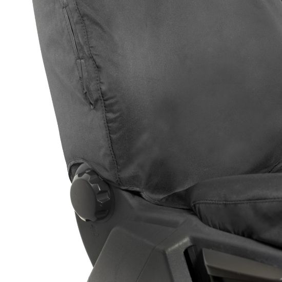 Picture of UK Custom Covers Ford Transit Custom Seat Covers Cotton-Backed PU (2013-2023) - Driver Only / Black | SC307B