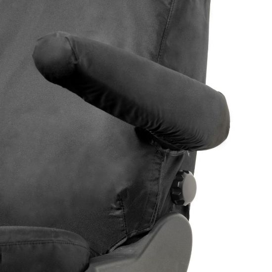 Picture of UK Custom Covers Ford Transit Custom Seat Covers Cotton-Backed PU (2013-2023) - Driver Only / Black | SC307B