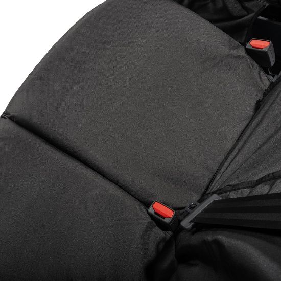 Picture of UK Custom Covers Ford Transit Custom Seat Covers Cotton-Backed PU (2023+) - Front (single/Double WITH pull Down Tray / Black | SC334B