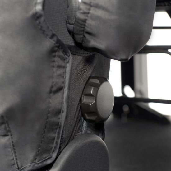 Picture of UK Custom Covers Ford Transit Custom Seat Covers Cotton-Backed PU (2013-2023) - Front & Rear (6 Seat With Front No Down Tray) - Black | SC436B-131B