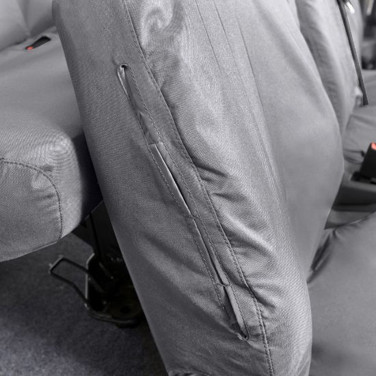 Picture of UK Custom Covers Ford Transit Custom Seat Covers Cotton-Backed PU (2013-2023) - Front & Rear (6 Seat With Front No Down Tray) - Grey | SC436G-131G