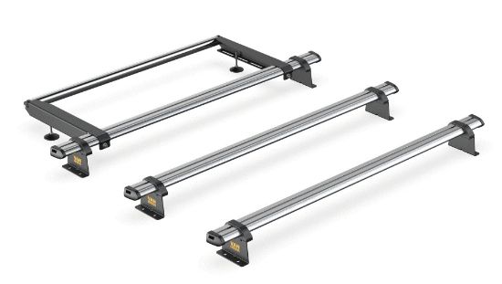 Van Guard 3 ULTI Bar Trade(Steel) Roof Bars with Roller Bundle for Ford Transit Custom 2023-Onwards | L1 | H1 | Twin Rear Doors