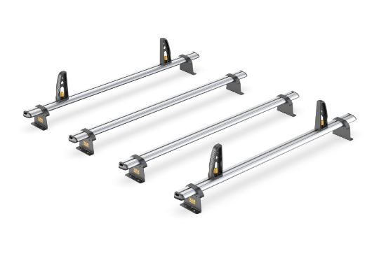 Picture of Van Guard ULTI Bar+ (Aluminium) - 4 Roof Bars for Nissan Interstar 2025-Onwards with Roller Bundle | L2 | H2 | Twin Rear Doors | VG350-4-L2#VGR-36