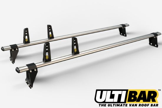Picture of Van Guard ULTI Bar+ (Aluminium) - 2 Roof Bars for Ford Transit 2000-2014 with Roller Bundle | L1, L2 | H1 | VG49-2#VGR-19