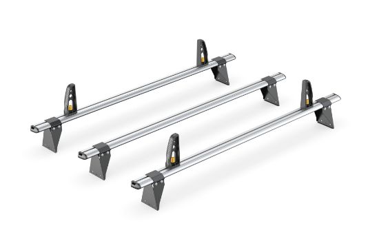 Picture of Van Guard ULTI Bar+ (Aluminium) - 3 Roof Bars for Ford Transit 2000-2014 with Roller Bundle | L1, L2 | H1 | VG49-3#VGR-19