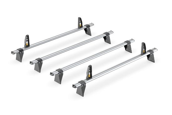 Picture of Van Guard ULTI Bar+ (Aluminium) - 4 Roof Bars for Ford Transit 2000-2014 with Roller Bundle | L1, L2 | H1 | VG49-4#VGR-19