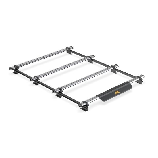 Picture of Van Guard ULTI Bar Trade (Steel) - 4 Roof Bars for Nissan Primastar 2002-2014 with Roller Bundle | L1 | H1 | Twin Rear Doors | SB182-SWB-4#VGR-01