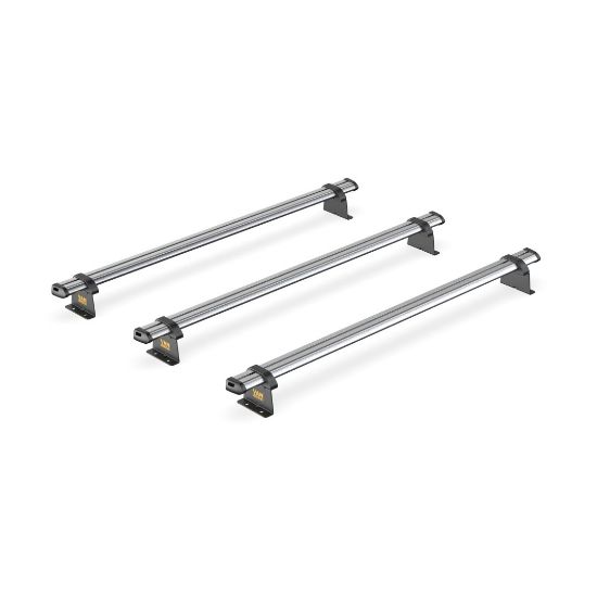Picture of Van Guard ULTI Bar Trade (Steel) - 3 Roof Bars for Vauxhall Vivaro 2014-2019 with Roller Bundle | L1, L2 | H2 | Twin Rear Doors | SB211-3#VGR-03