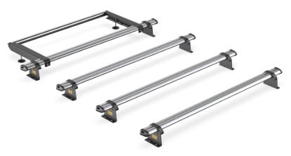 Van Guard ULTI Bar Trade (Steel) - 4 Roof Bars for Vauxhall Movano 2022-Onwards with Roller Bundle | L3, L4 | H2, H3 | Twin Rear Doors