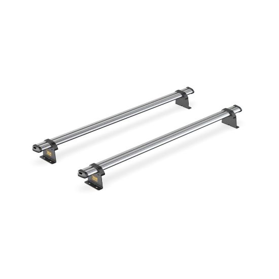 Picture of Van Guard ULTI Bar Trade (Steel) - 2 Roof Bars for Volkswagen T6 Transporter 2015-2025 with Roller Bundle | L2 | H1 | Tailgate | SB263-2#VGR-02