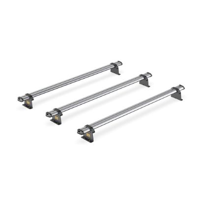 Picture of Van Guard ULTI Bar Trade (Steel) - 3 Roof Bars for Peugeot Partner 2008-2018 with Roller Bundle | L2 | H1 | Twin Rear Doors | SB271-3#VGR-27