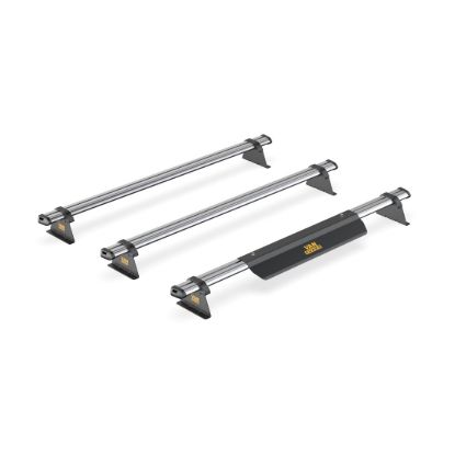 Picture of Van Guard ULTI Bar Trade (Steel) - 3 Roof Bars for Nissan NV300 2016-Onwards with Roller Bundle | L1, L2 | H1 | Twin Rear Doors | SB315-3#VGR-01
