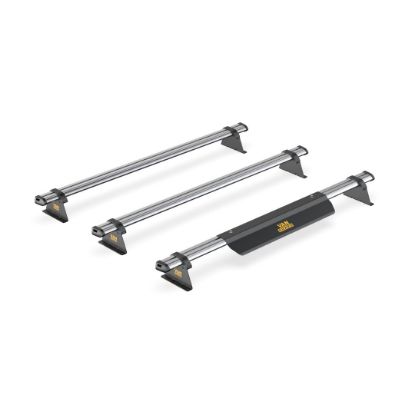 Picture of Van Guard ULTI Bar Trade (Steel) - 3 Roof Bars for Renault Trafic 2014-Onwards with Roller Bundle | L1, L2 | H1 | Twin Rear Doors | SB315-3#VGR-01