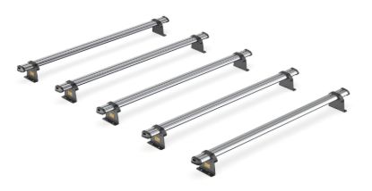 Picture of Van Guard ULTI Bar Trade (Steel) - 5 Roof Bars for Renault Master 2025-Onwards with Roller Bundle | L3 | H2 | Twin Rear Doors | SB350-5#VGR-35