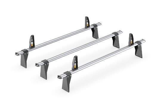 Picture of Van Guard ULTI Bar+ (Aluminium) - 3 Roof Bars for Ford Transit 2000-2014 with Roller Bundle | L1, L2, L3 | H2 | VG153-3#VGR-19