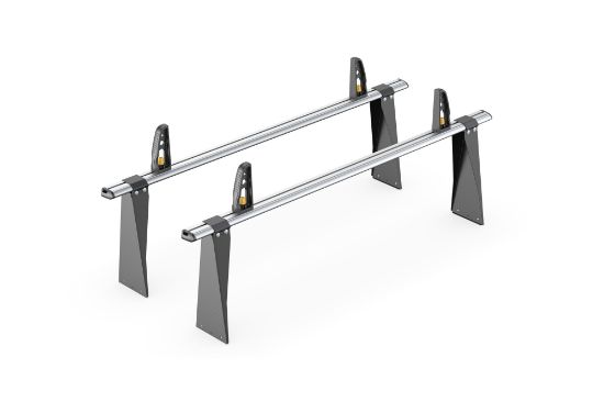 Picture of Van Guard ULTI Bar+ (Aluminium) - 2 Roof Bars for Ford Transit 2000-2014 with Roller Bundle | L2, L3, L4 | H3 | VG154-2#VGR-19