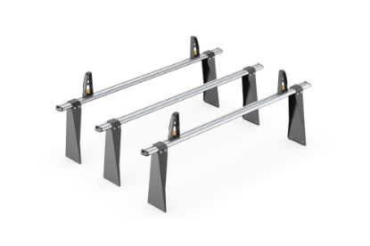 Picture of Van Guard ULTI Bar+ (Aluminium) - 3 Roof Bars for Ford Transit 2000-2014 with Roller Bundle | L2, L3, L4 | H3 | VG154-3#VGR-19