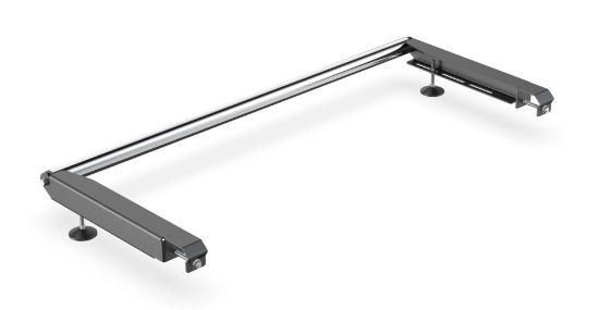 Picture of Van Guard ULTI Bar+ (Aluminium) - 4 Roof Bars for Vauxhall Vivaro 2014-2019 with Roller Bundle | L1, L2 | H2 | Twin Rear Doors | VG211-4#VGR-03